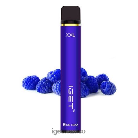 IGET Wholesale - xxl - 1800 inhalaciones N4LF8X459 Razz azul