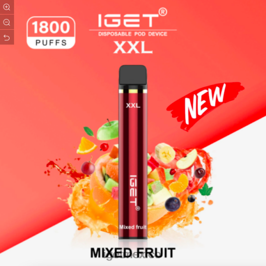 IGET Discount - xxl - 1800 inhalaciones N4LF8X489 fruta mezclada