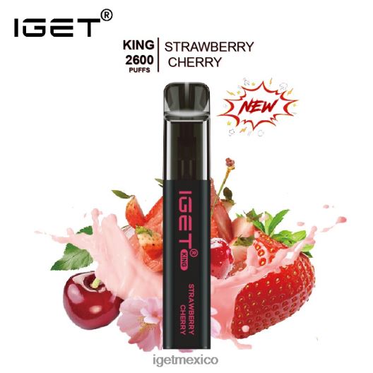 IGET Discount - rey - 2600 inhalaciones N4LF8X574 cereza fresa