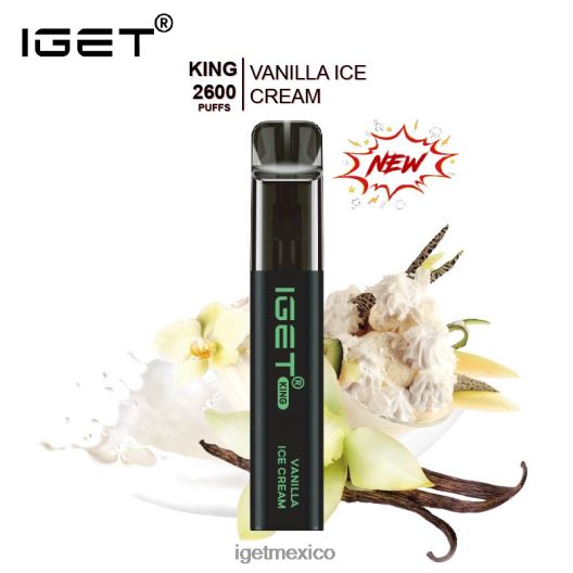 IGET Vape - rey - 2600 inhalaciones N4LF8X575 helado de vainilla