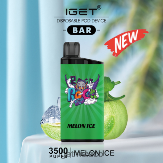 IGET Online - barra - 3500 inhalaciones N4LF8X448 hielo de melón
