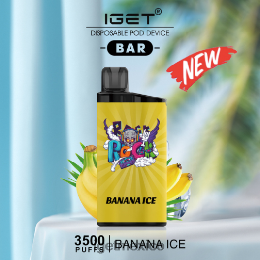 IGET Vape - barra - 3500 inhalaciones N4LF8X469 hielo de plátano