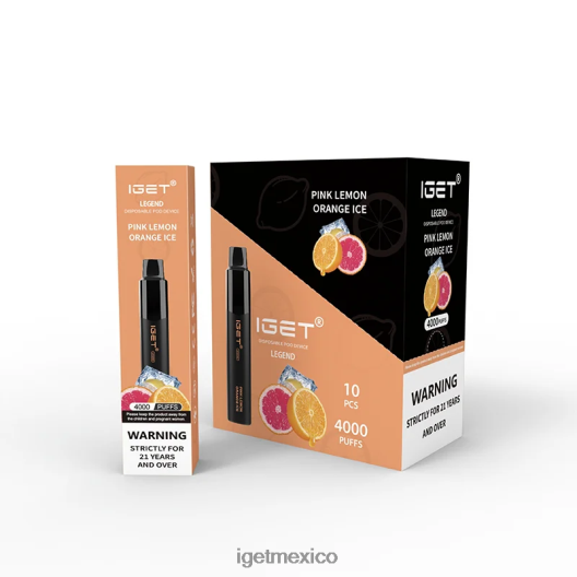 IGET Discount - Legend 4000 bocanadas. N4LF8X321 hielo de naranja limón rosa