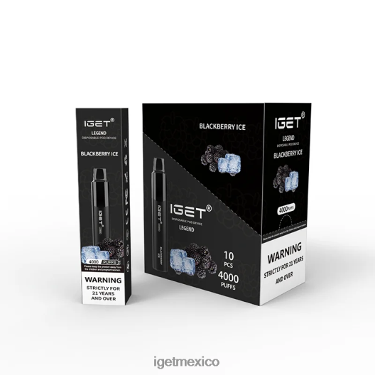 IGET Vape Online - Legend 4000 bocanadas. N4LF8X324 hielo de mora