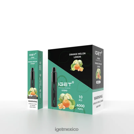 IGET Discount - Legend 4000 bocanadas. N4LF8X335 naranja melón limón