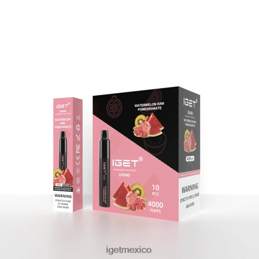 IGET Vape - Legend 4000 bocanadas. N4LF8X336 sandía kiwi granada