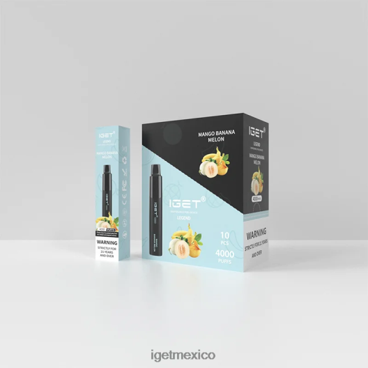IGET Vape - Legend 4000 bocanadas. N4LF8X350 mango plátano melón