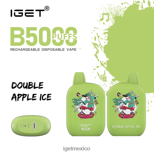 IGET Vape - obtener b5000 N4LF8X315 doble hielo de manzana