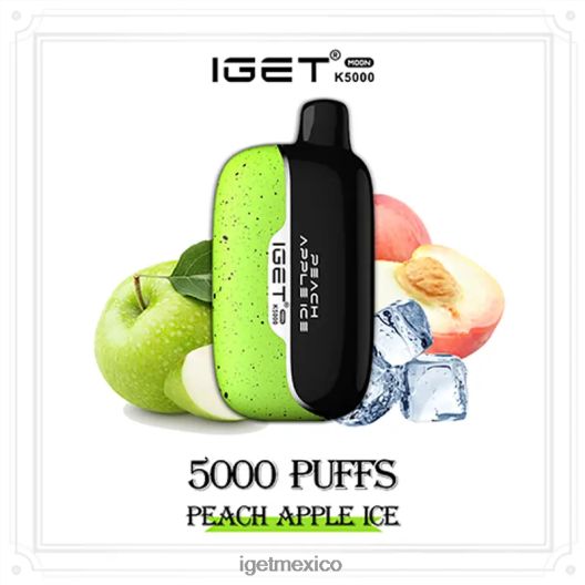 IGET Sale - luna 5000 inhalaciones N4LF8X217 hielo de manzana y durazno
