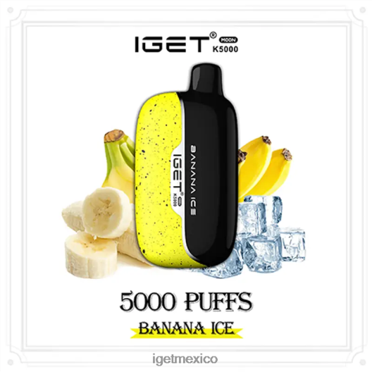 IGET Vape - luna 5000 inhalaciones N4LF8X221 hielo de plátano