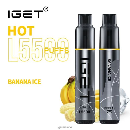 IGET Vape Sale - Me calenté - 5500 inhalaciones N4LF8X467 hielo de plátano
