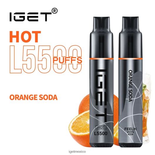 IGET Wholesale - Me calenté - 5500 inhalaciones N4LF8X481 soda de naranja