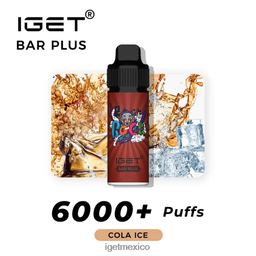 IGET Vape - barra plus 6000 caladas N4LF8X232 hielo de cola