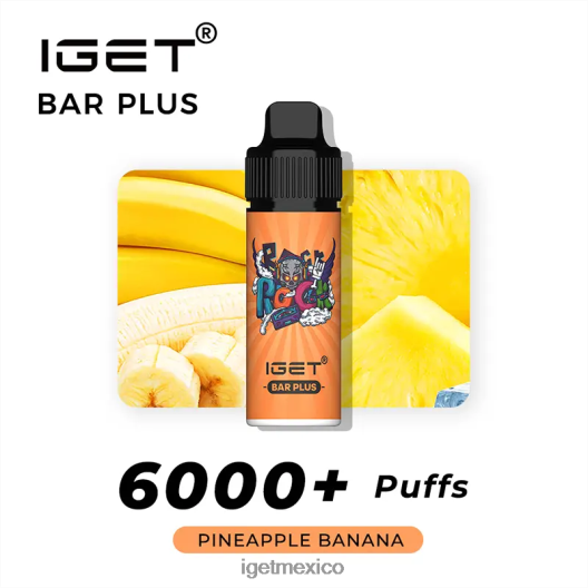 IGET Vape - barra plus 6000 caladas N4LF8X239 plátano piña