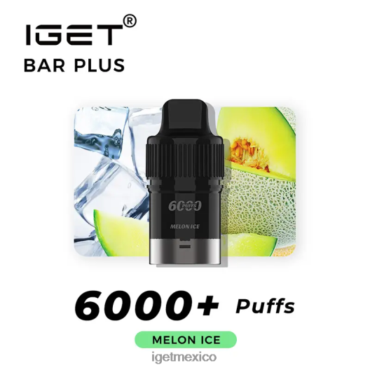 IGET Vape - barra plus pod 6000 inhalaciones N4LF8X260 hielo de melón