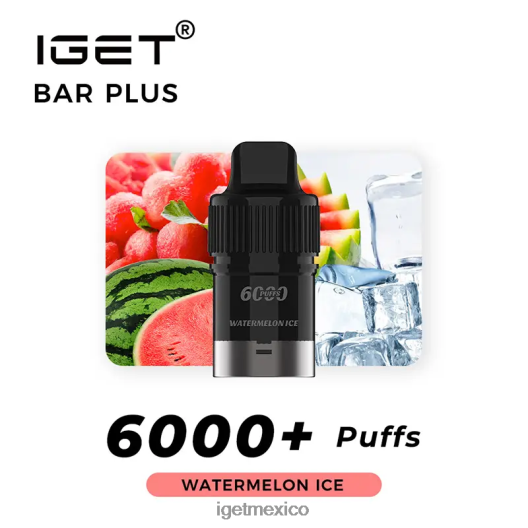 IGET Wholesale - barra plus pod 6000 inhalaciones N4LF8X272 hielo de sandia